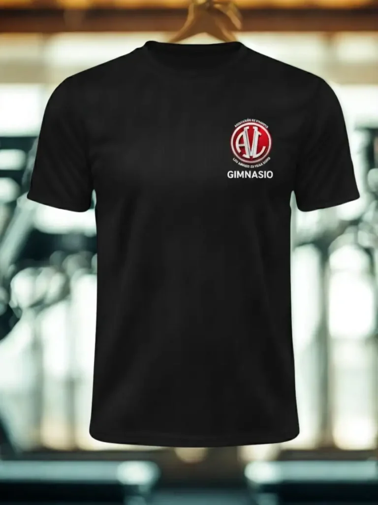 Remeras de tela Dry fit, celestes mujer, negras hombre, idéntico modelo a solo $ 26000